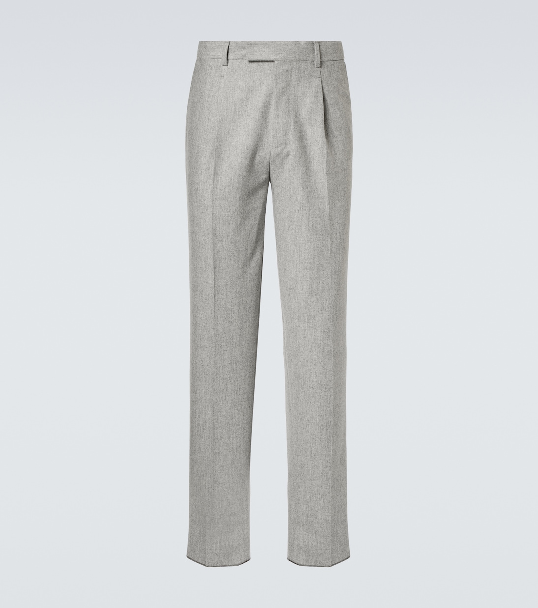 

Шерстяные прямые брюки Zegna, Light Grey