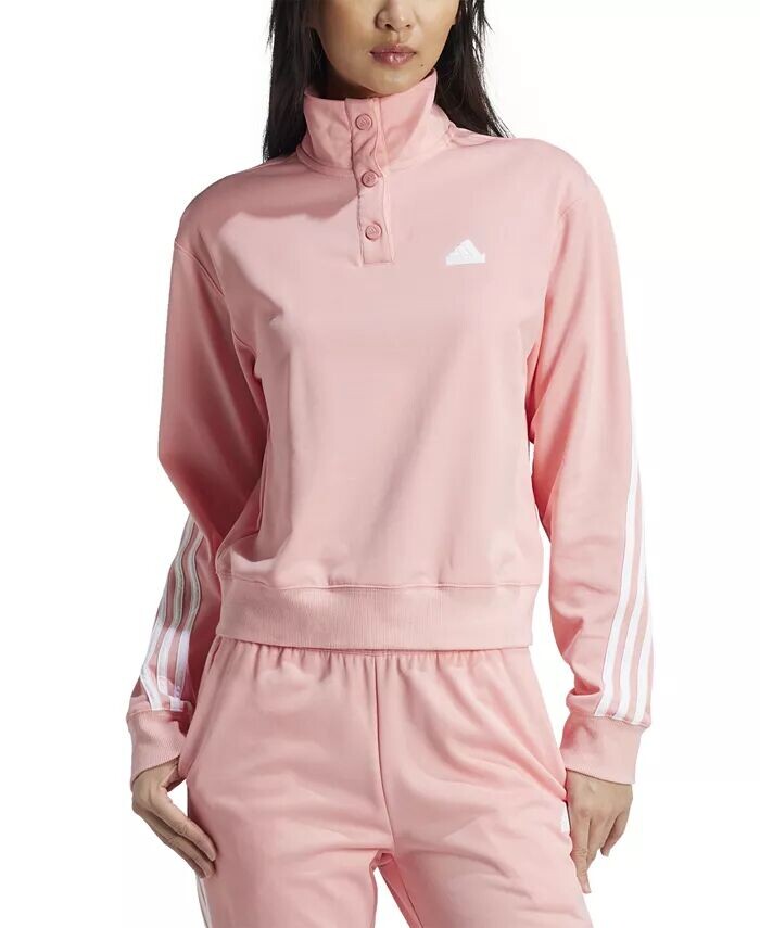 

Женский культовый спортивный топ с 3 полосками adidas, розовый