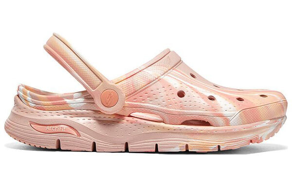 Сандалии foamies arch fit 'pink marble' Skechers, розовый — фото 2