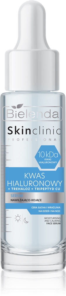 

Успокаивающая и увлажняющая сыворотка с гиалуроновой кислотой Skin Clinic Professional Bielenda, 30 мл