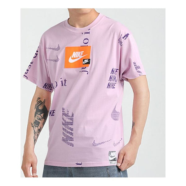 

Футболка sportswear pattern short sleeve pink light pink Nike, розовый