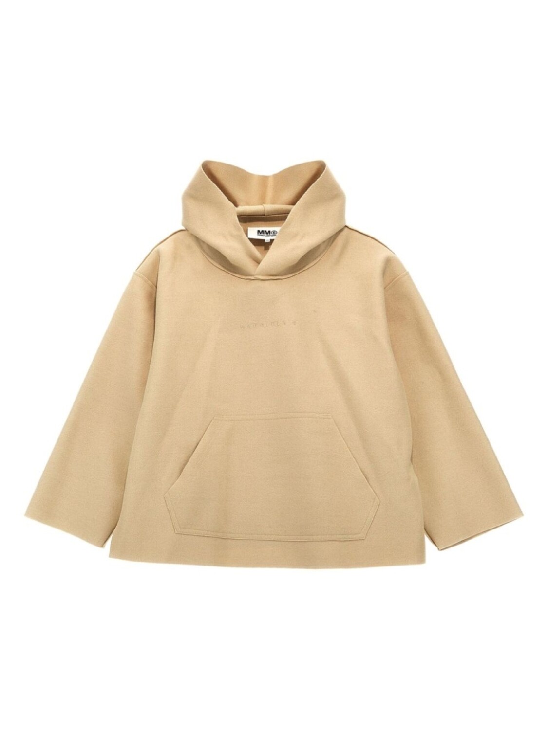 

Худи с вышитым логотипом MM6 Maison Margiela Kids, нейтральный цвет