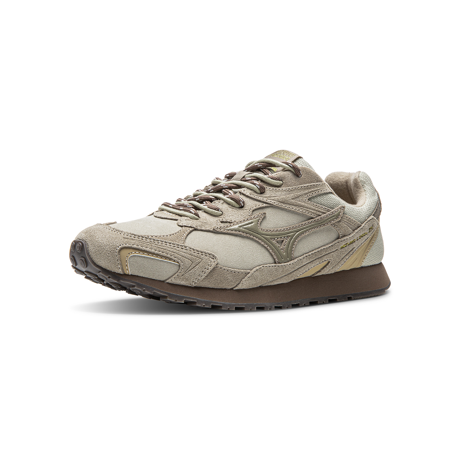 Mizuno LG 60S Лоу-топы повседневные унисекс песочный гончарный золотистый светло-бежевый/абрикосово-серый, цвет Light Beige/Apricot Gray — фото 3