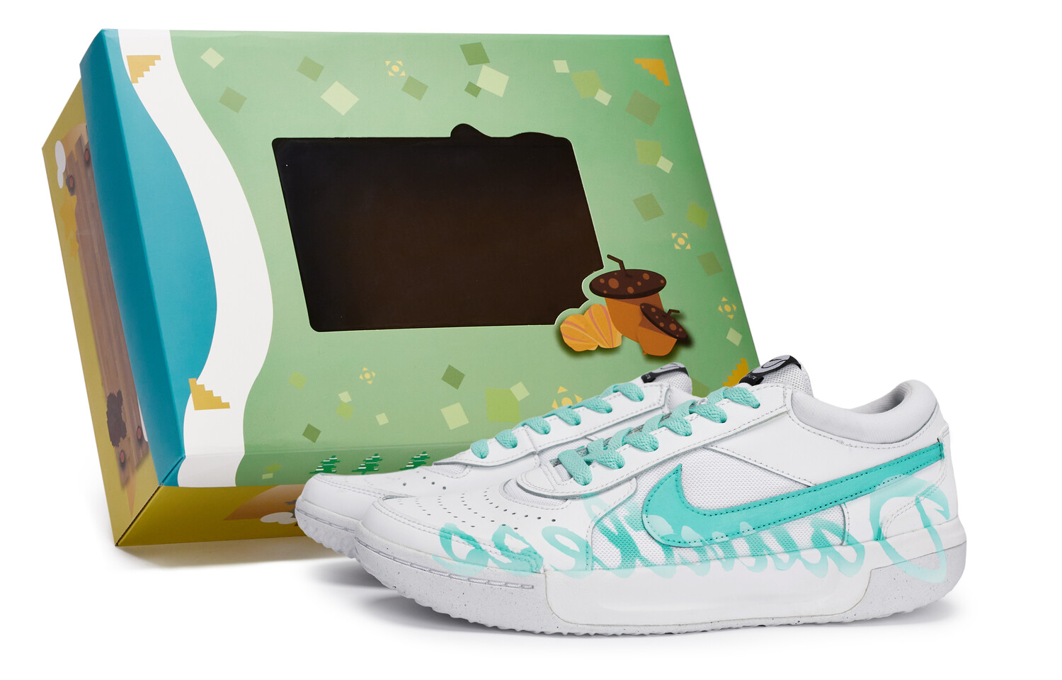 

Теннисные туфли Court Lite мужские с низким верхом Tiffany Nike, цвет Grey Tiffany