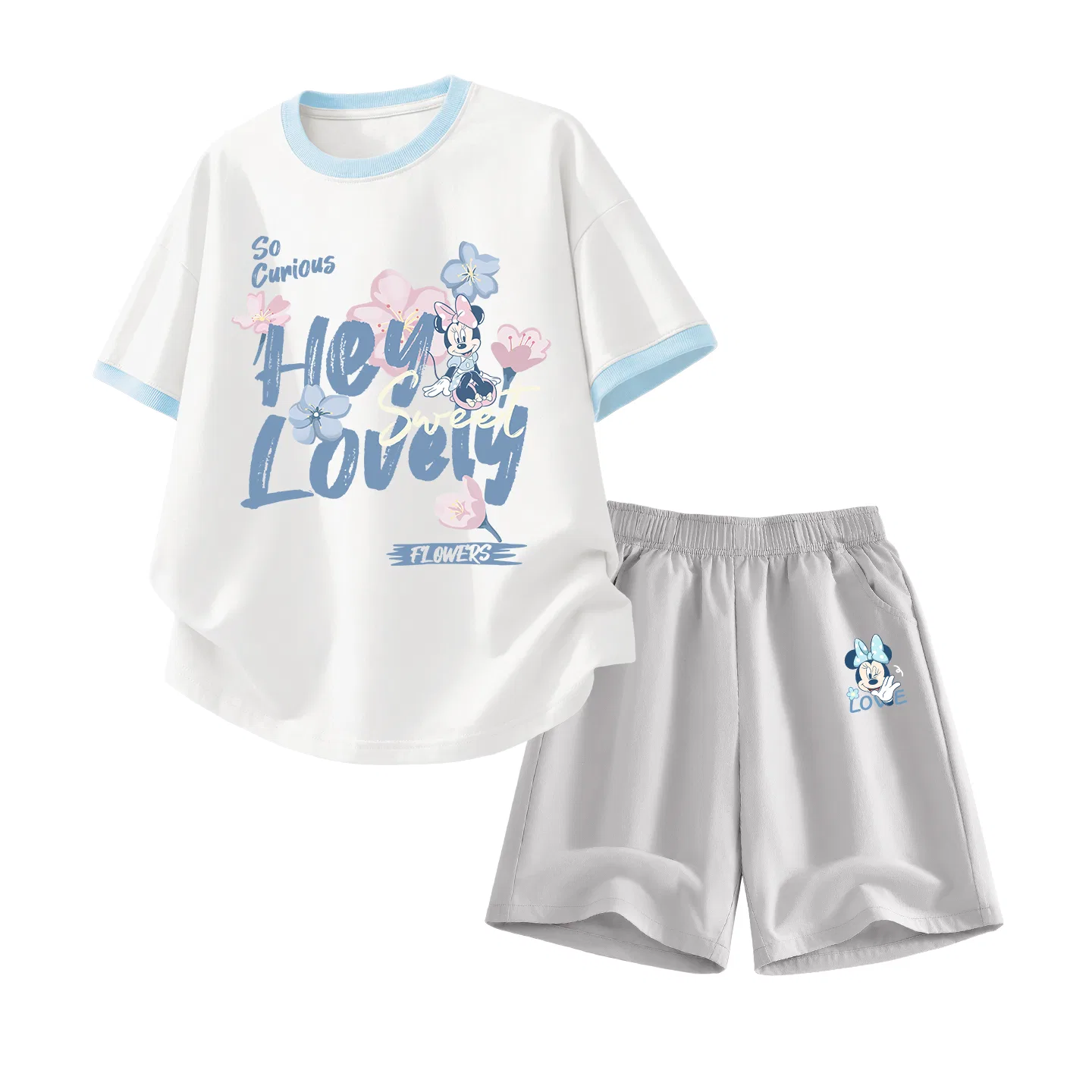 Детский спортивный костюм Disney Casual Sportswear светло-голубой и серый