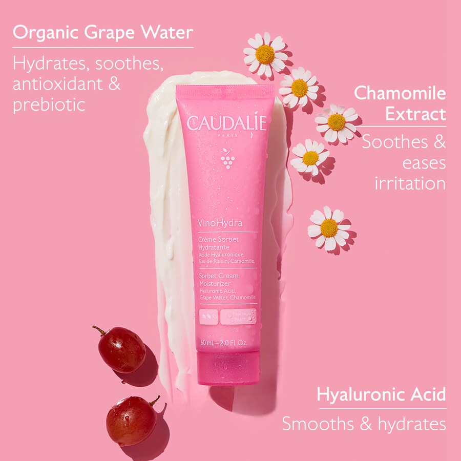 Сыворотка Caudalie — Увлажняющий -сорбет VinoHydra с гиалуроновой кислотой, 60 мл — фото 4