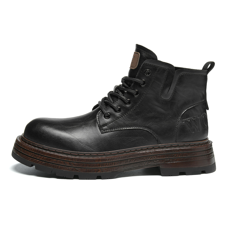 

Короткие мужские ботинки Martin SEPTWOLVES, Black (Standard Leather Shoe Size)