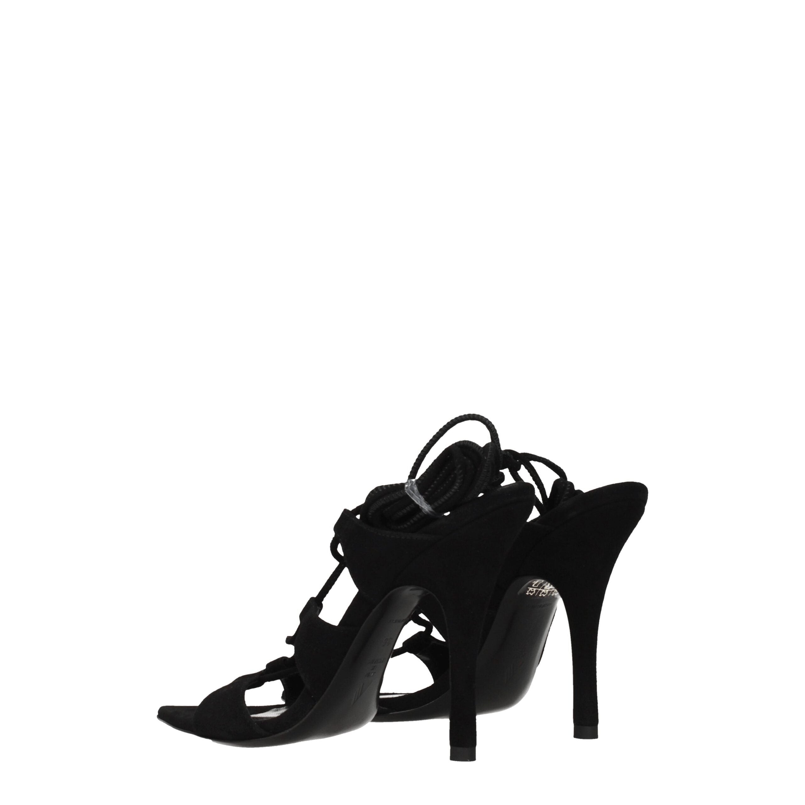 The Attico Leather Women's Sandal, черный — фото 4