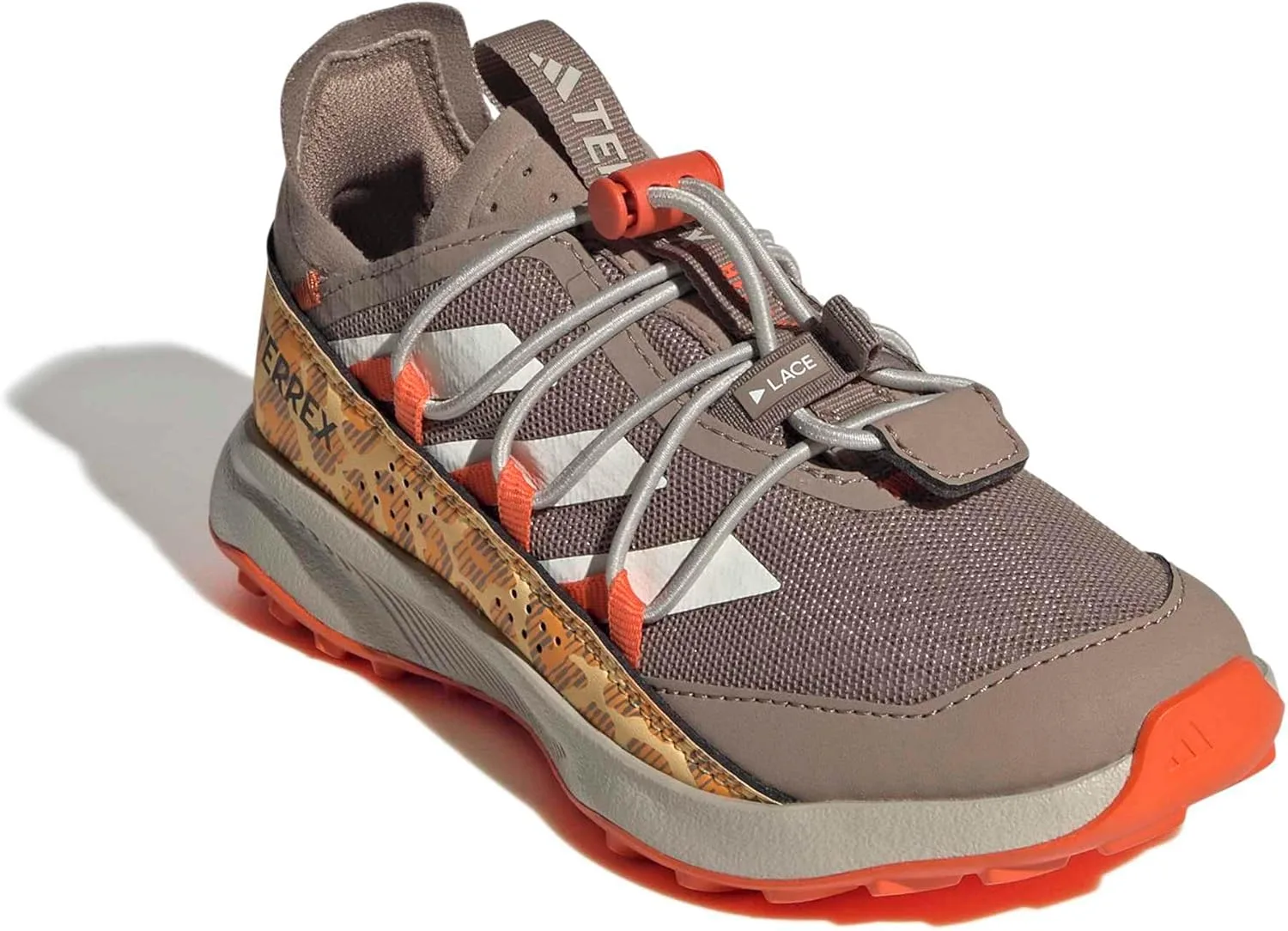 Детские кроссовки Adidas Terrex Voyager 21 Heat.RDY, белый/оранжевый/коричневый — фото 3