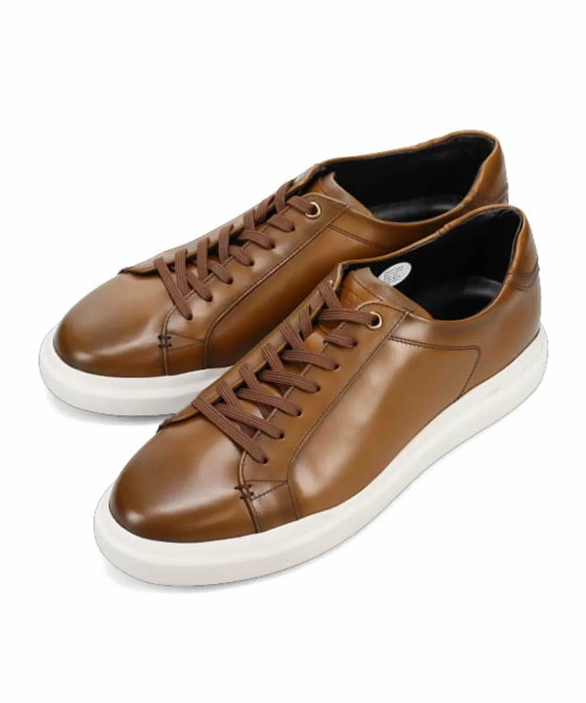 Повседневные кожаные кроссовки на шнуровке Modello, brown