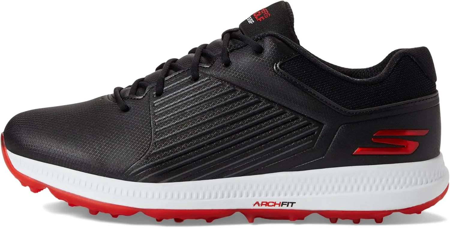 

Мужские водонепроницаемые гольф-туфли Skechers Elite 5 Arch Fit, черный/красный