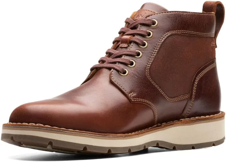 Мужские ботинки Clarks Gravelle Top Oxford, Tan Leather — фото 2
