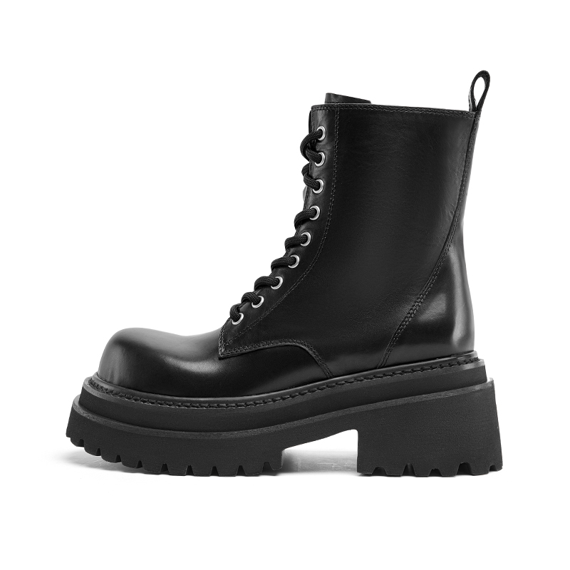 CHERYKALLY Черные женские короткие мартинсы, цвет Black
