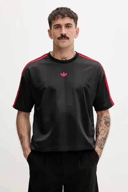 Футболка с логотипом T-shirt męski Adidas Originals, черный