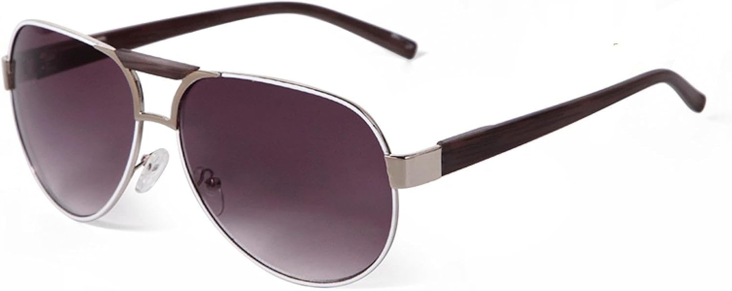 

Классические солнцезащитные очки Avaition Oversized Retro для женщин и мужчин, с градиентным затемнением, защитой от УФ-излучения UV400, с имитацией деревянных дужек WNCKSQ, C1