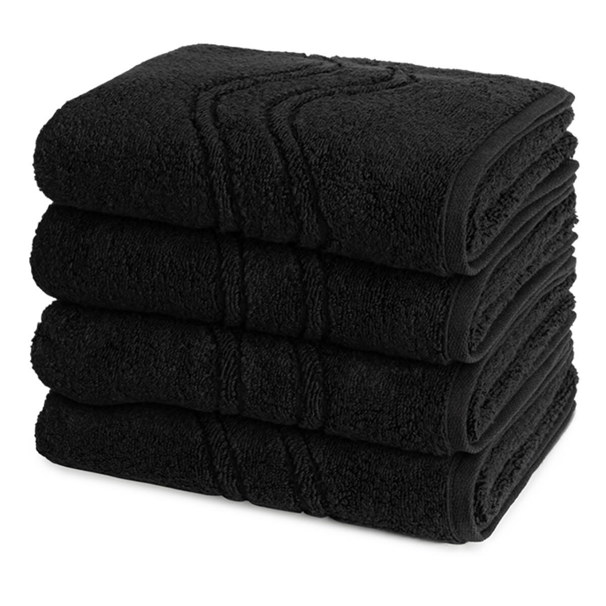 

Towel набор из 4 штук с ощущением кашемира Ross, черный