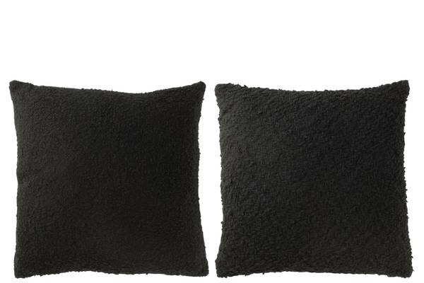 

Подушка J-LINE BLK COGNAC (2 шт), 45x45x45 см, черный