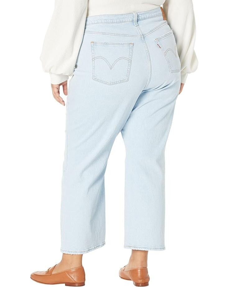 

Джинсы Levi's Premium Plus Size Ribcage Straight Ankle, цвет Jazz Pop