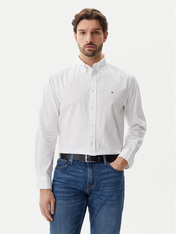 

Рубашка обычного кроя Core Flex MW0MW39988 Tommy Hilfiger, белый