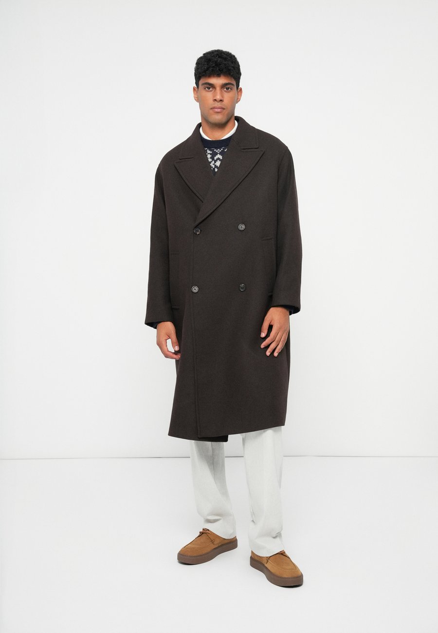 

Пальто Selected Homme SLHSIMON MANTECO COAT, Delicioso/Dark Brown