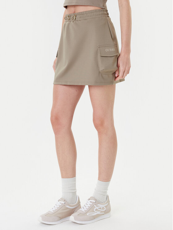 

Мини-юбка regular fit V5YD04 KCX42 Guess, зелёный