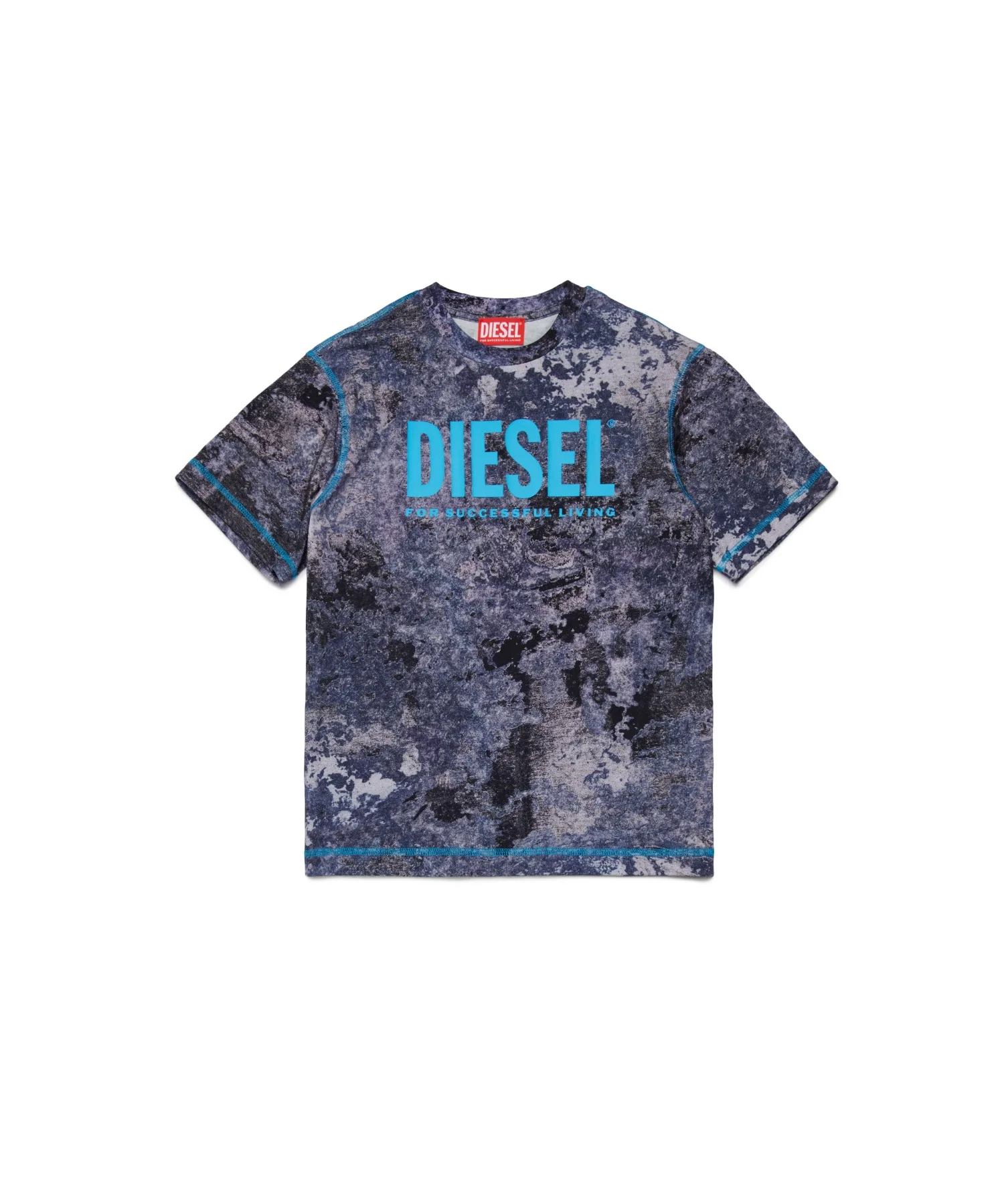 Детская футболка с крутым принтом TMIM OVER Diesel Navy — фото 4