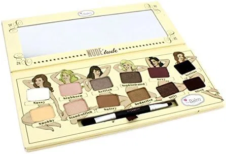 Палетка теней для век Nude Tude The Balm 12 цветов 11.08 г