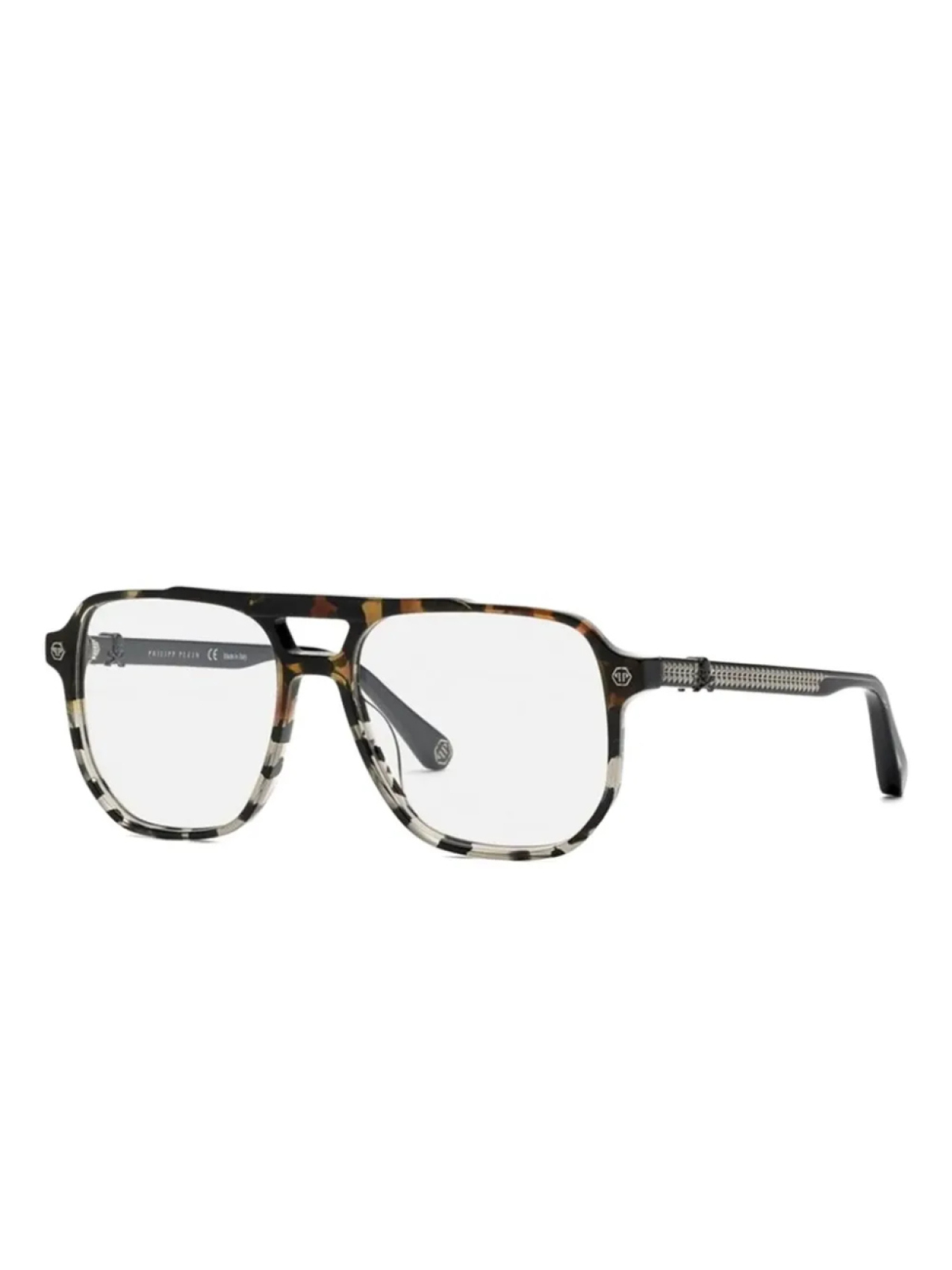 

Очки Philipp Plein Eyewear double-bridged frames, коричневый