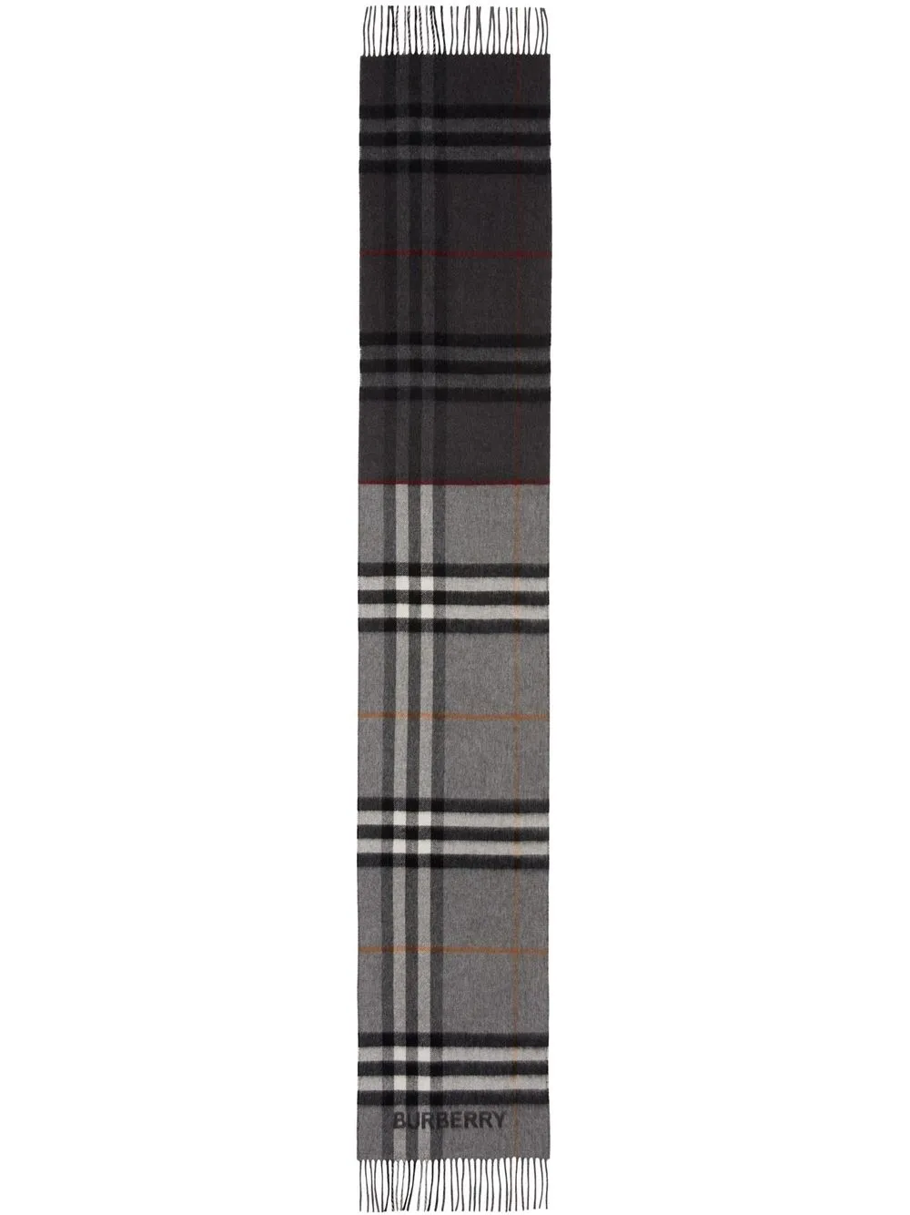 

Клетчатый шарф BURBERRY, серый