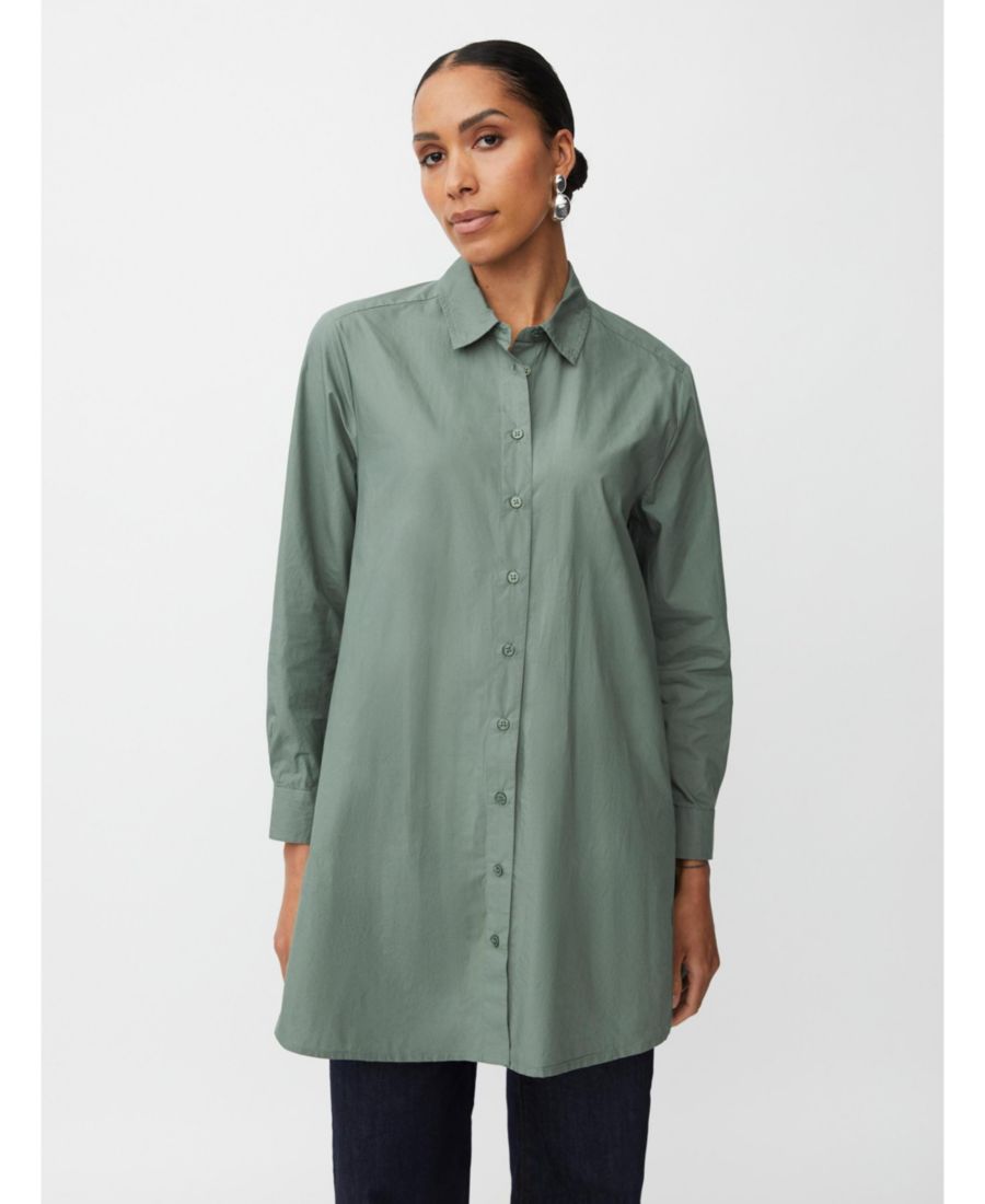 

Женская рубашка MaIngebeth с длинными рукавами, свободного кроя Masai Copenhagen, Duck green