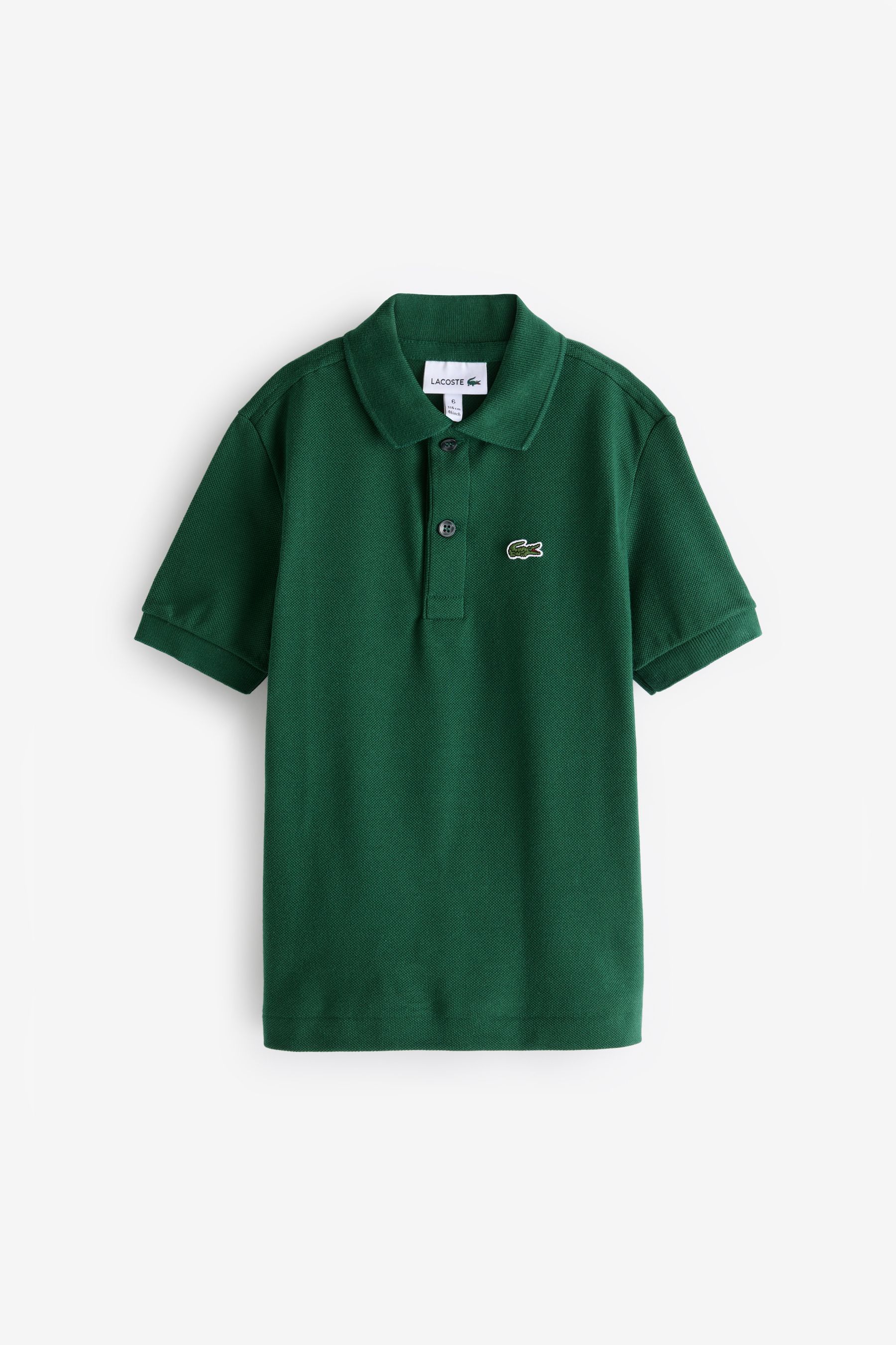 

Детская классическая рубашка поло Lacoste, зеленый