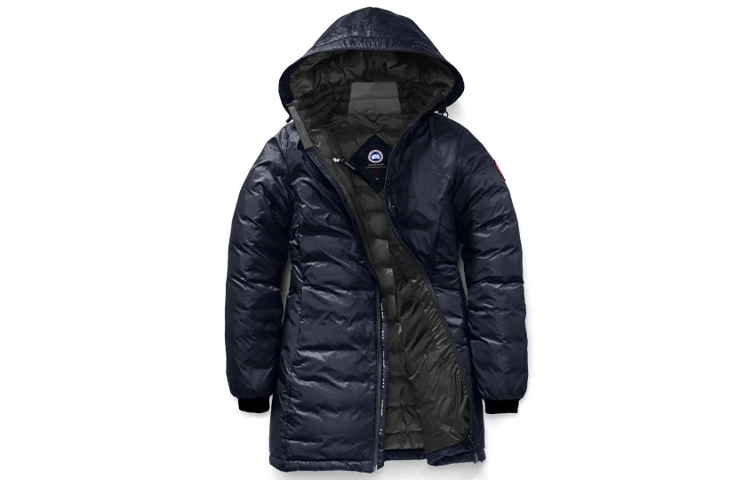 

Женский пуховик Canada Goose, темно-синий