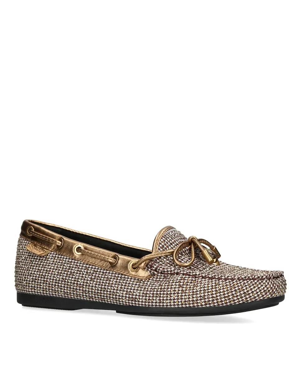 Женские мокасины с бежевым принтом Kurt Geiger, бежевый — фото 4