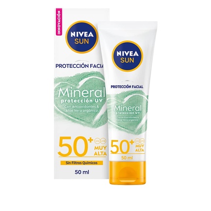 

Nivea Sun Минеральный солнцезащитный крем для лица 50+ 50 мл, Original S.W.A.T