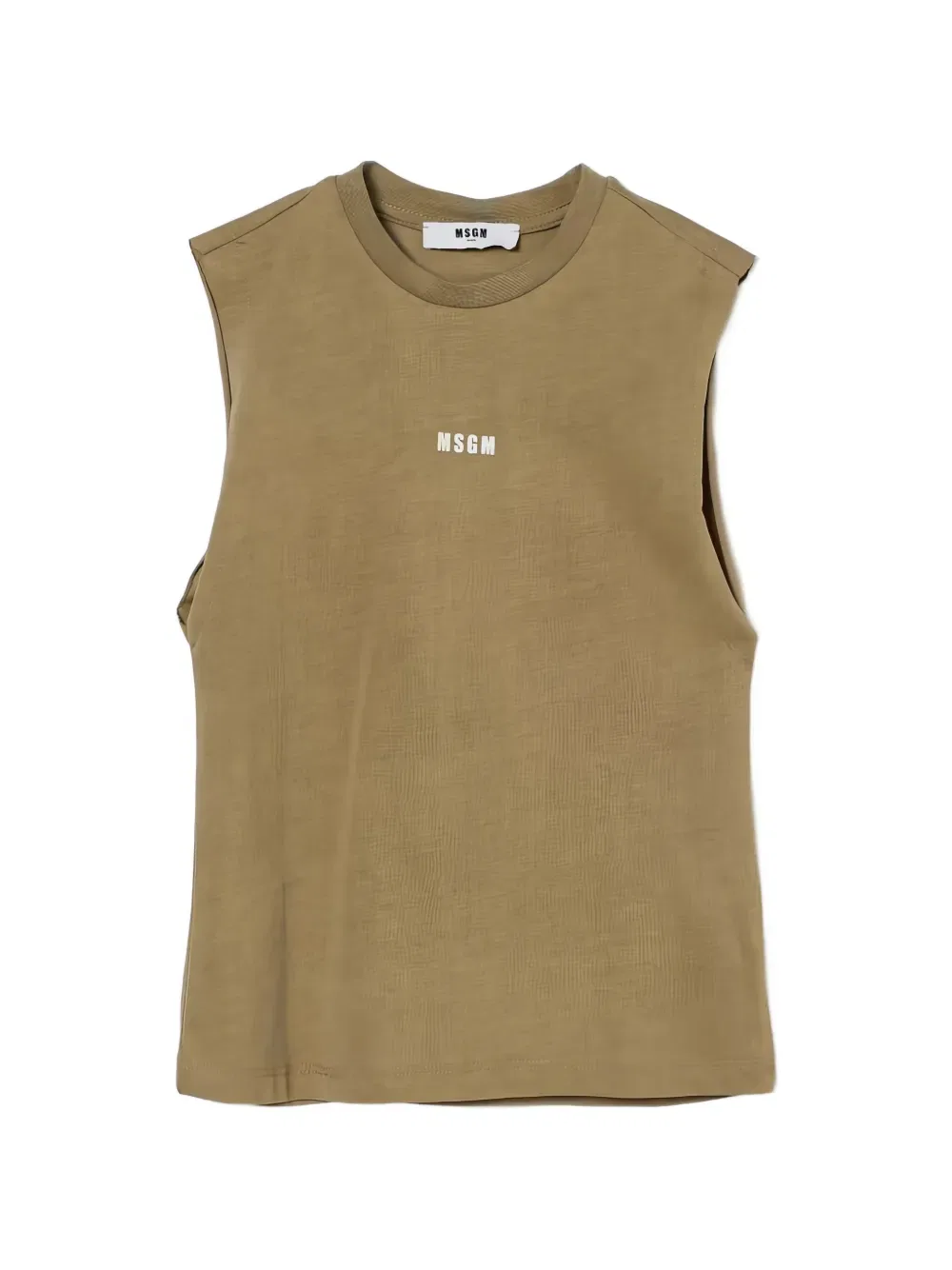 Майка с логотипом Msgm Kids, нейтральный