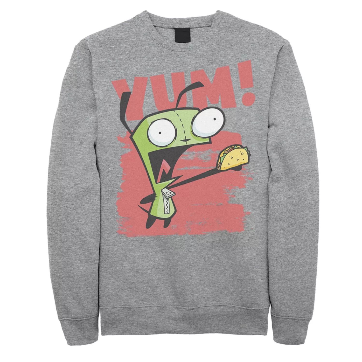 

Мужская Invader Zim Gir Screaming Yum! Тако Портретный флис Nickelodeon