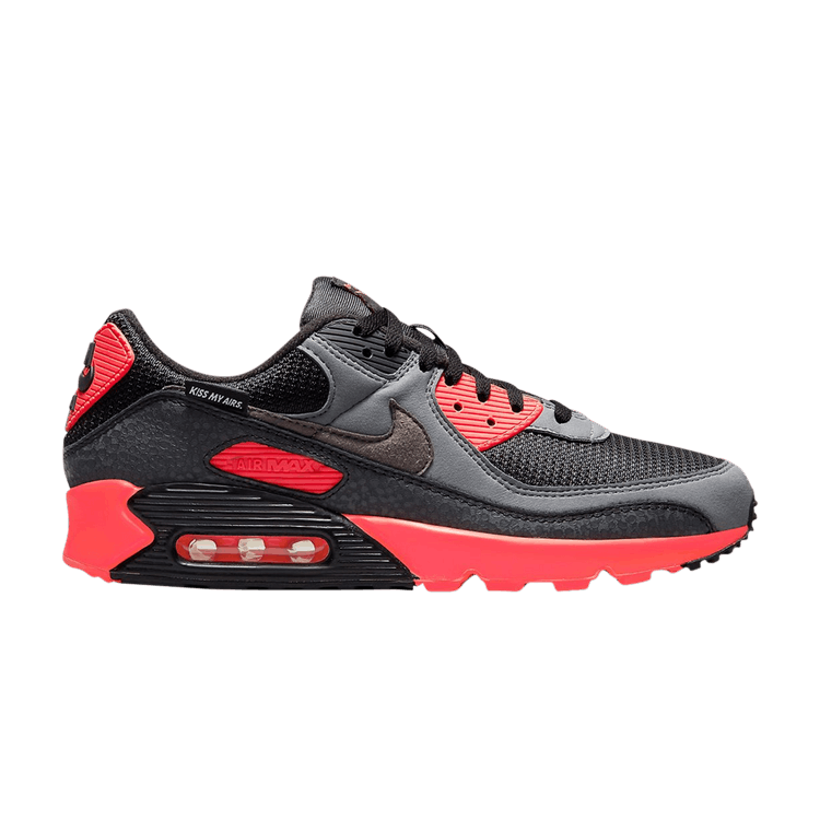 

Кроссовки Nike Air Max 90 'Kiss My Airs - Black Laser Crimson', черный