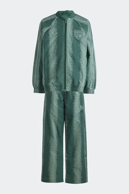 Спортивный костюм детский Adidas Originals, зеленый — фото 2