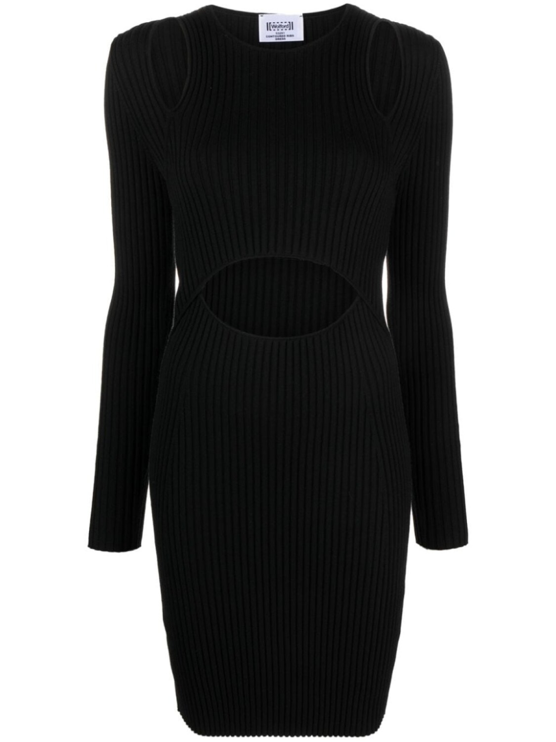 

Wolford платье мини в рубчик из коллаборации с Simkhai, черный