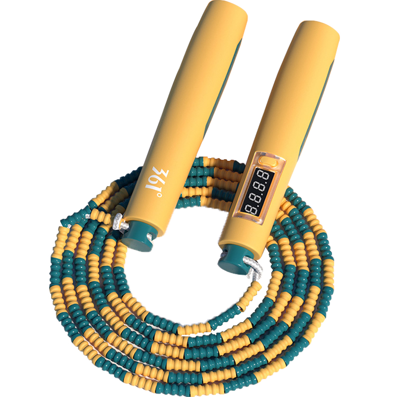 

Электронная скакалка для фитнеса с подсчетом прыжков Unisex, нейлоновый трос, ручки из ABS и EVA пластика 361°, happiness оранжевый