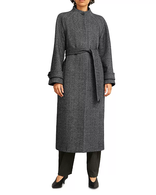 

Лимитированная коллекция пальто Талбот, сентябрь. Hobbs London, серый