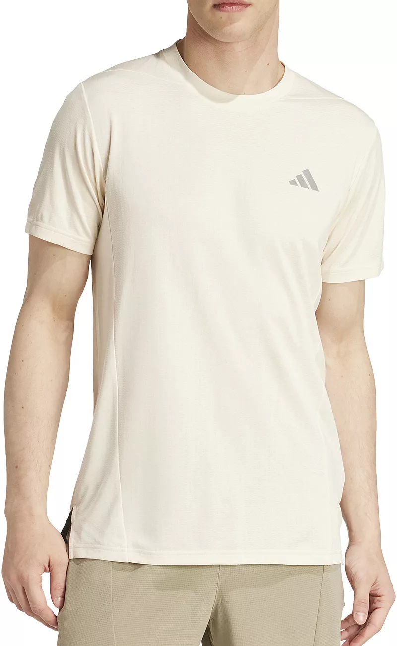 

Мужская футболка Adidas для тренировок HIIT HEAT.RDY с короткими рукавами, цвет Chalk White