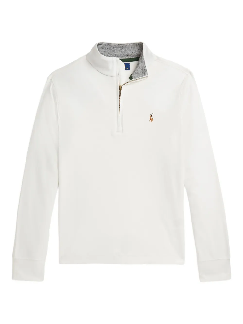 

Свитшот на молнии до половины POLO RALPH LAUREN KIDS, белый