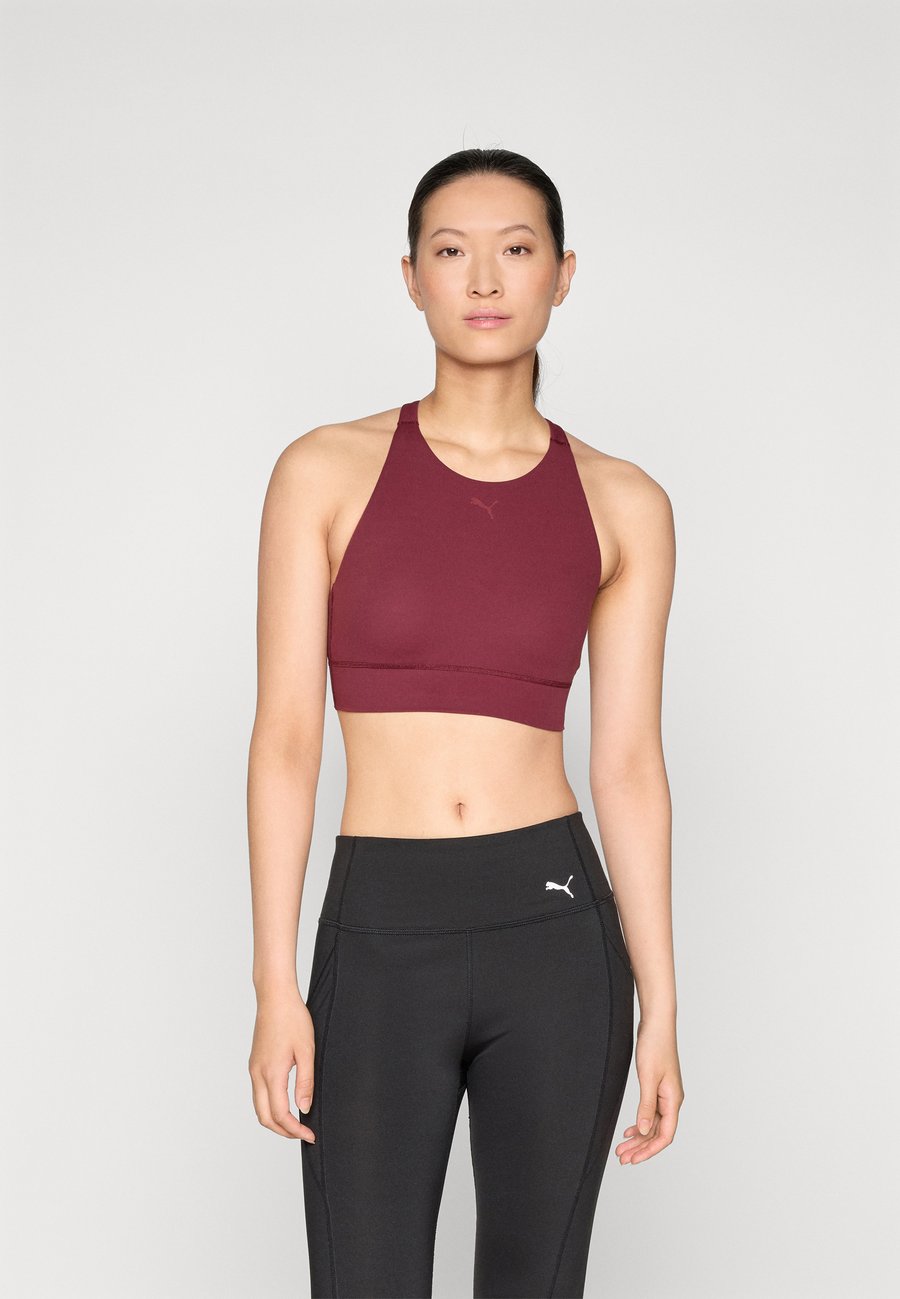 

Бюстгальтер Puma SHAPELUXE HIGH NECK BRA MID, Ruby Shimmer/Bordeaux