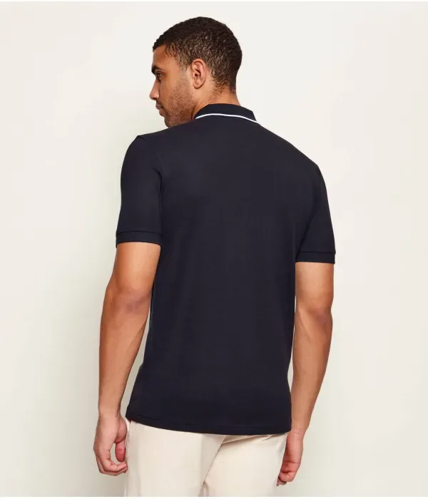 Поло Philix GOC slim fit Boss Green, темно-синий — фото 3