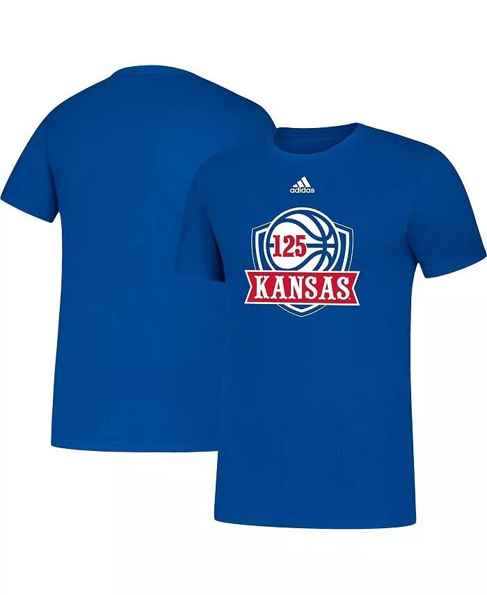 

Мужская футболка с усилителем для баскетбола Royal Kansas Jayhawks 125th Season Adidas