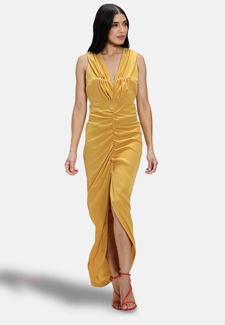 

Вечернее платье DEEP V-NECK RUCHED HotSquash, желтый