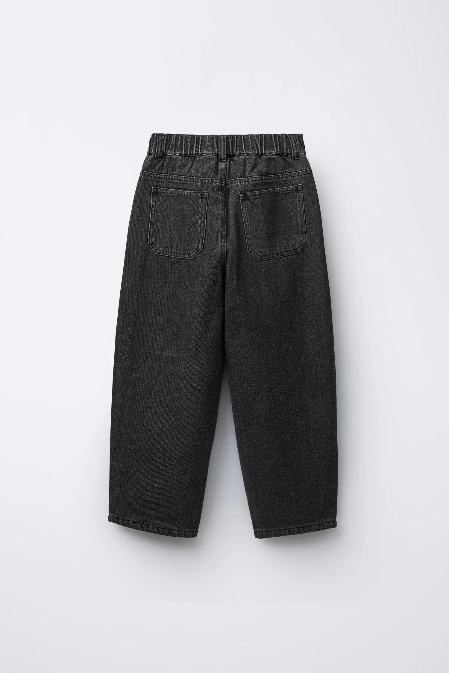 Джинсы-баллоны с флисовой подкладкой Zara, черный — фото 2