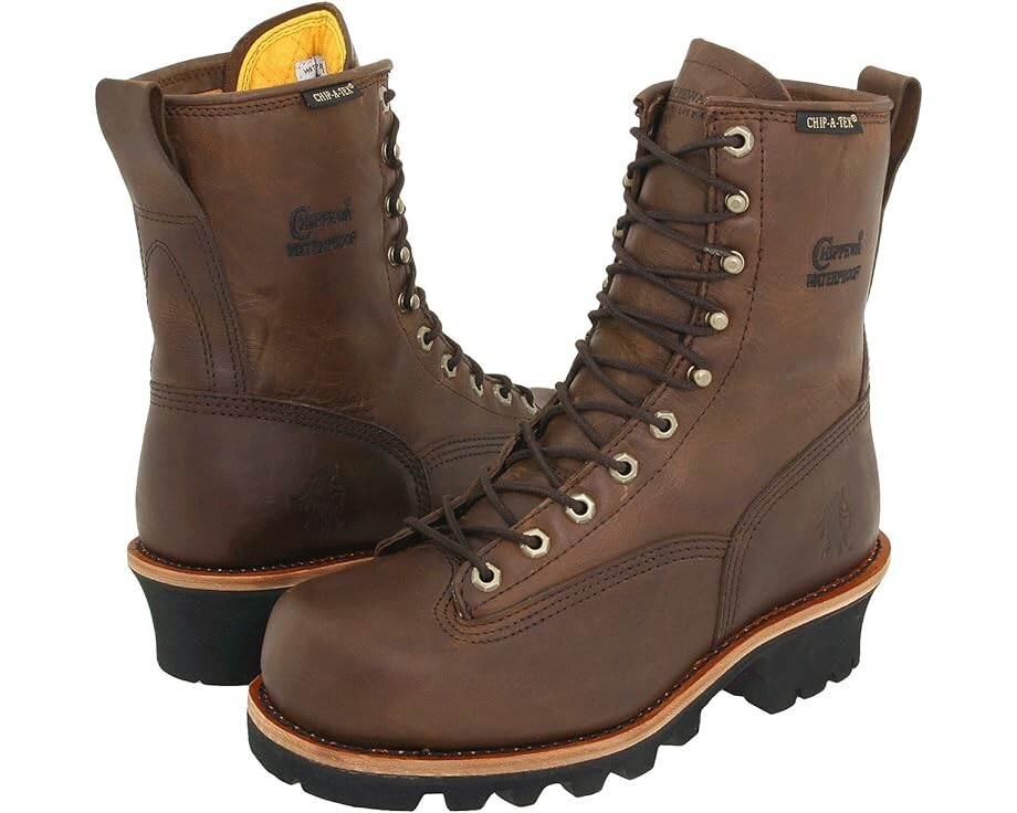 

Ботинки Chippewa 8" Bay Apache Insulated Waterproof Steel Toe Logger, коричневый