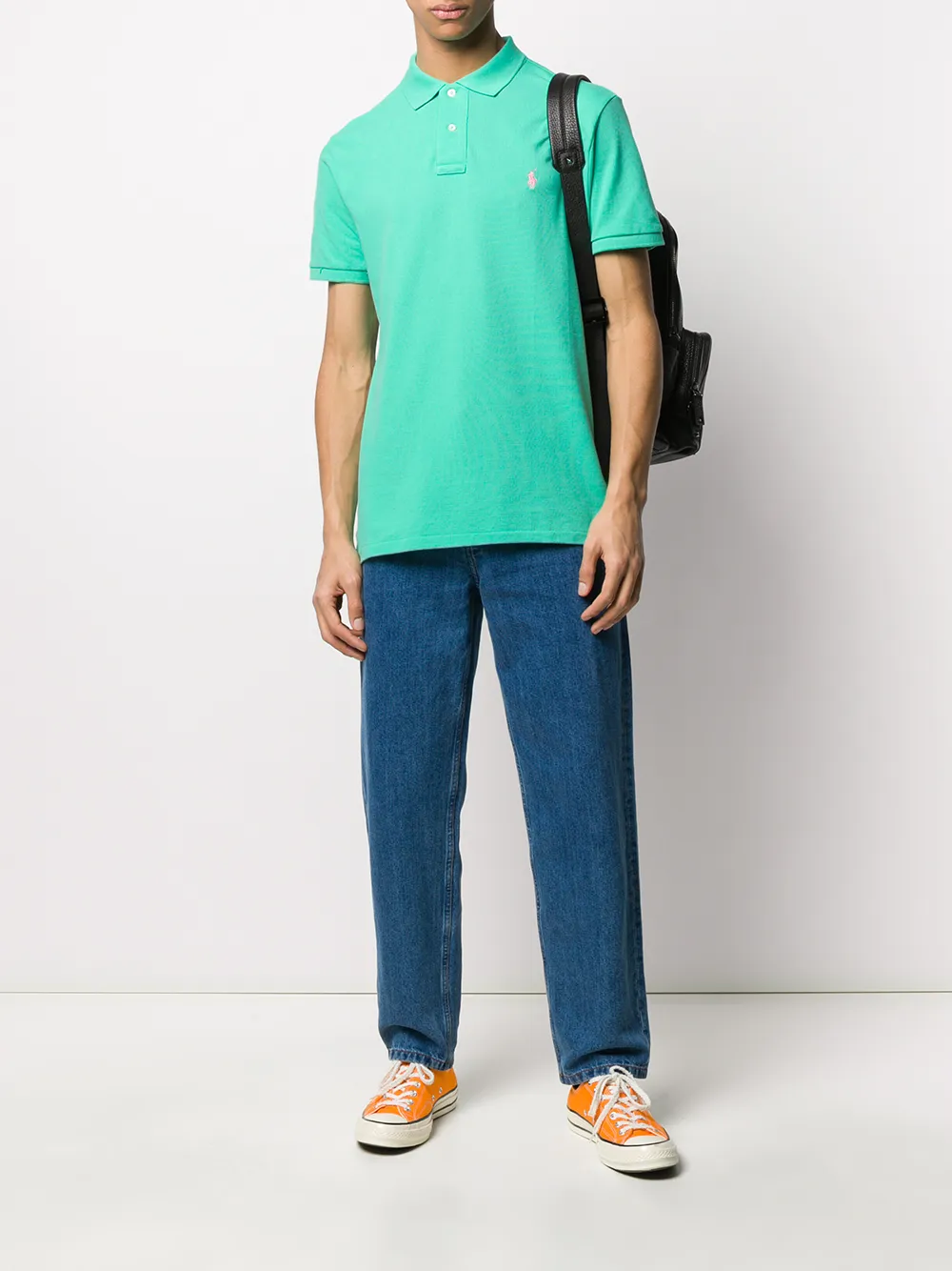Рубашка-поло с короткими рукавами POLO RALPH LAUREN, зеленый — фото 2